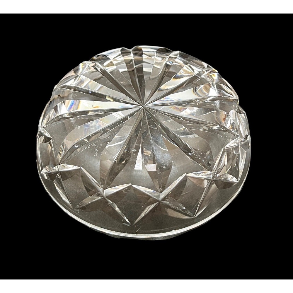 Vintage Waterford Kerry Cut Lead Crystal 3.5" Ashtray / Trinket Dish Signed - Picture 4 of 6